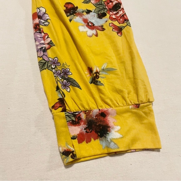 Eye Candy Floral Yellow Joggers Women’s Size 3X - Picture 14 of 15